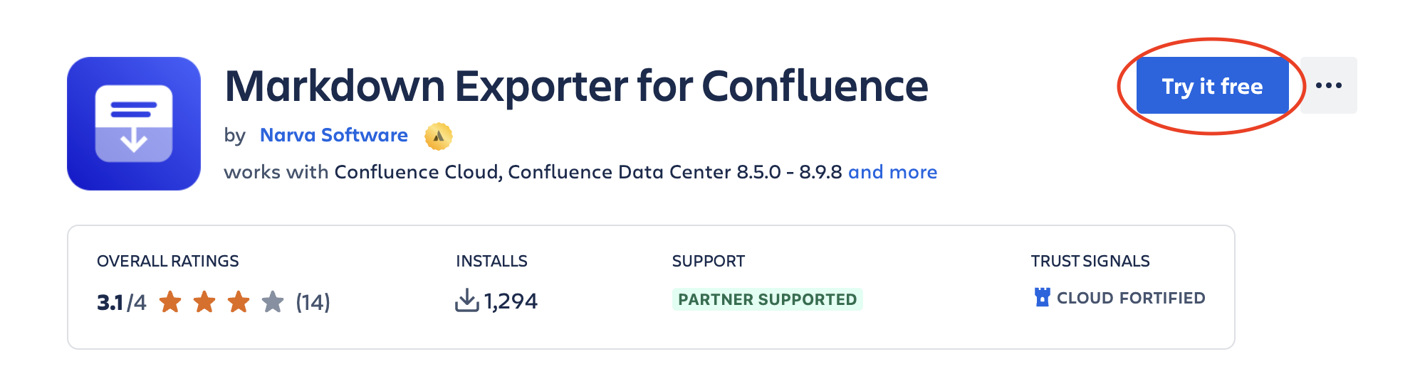 Markdown exporter for confluence